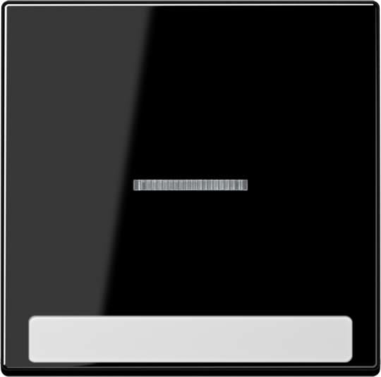 Jung - Enjoliveur simple touche à voyant et PE / Série A 500 Noir