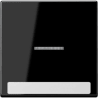 Jung - Enjoliveur simple touche à voyant et PE / Série A 500 Noir