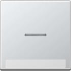 Jung - Enjoliveur simple touche à voyant et PE / Série A 500 Aluminium