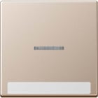 Jung - Enjoliveur simple touche à voyant et PE / Série A 500 Champagne