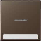 Jung - Enjoliveur simple touche à voyant et PE / Série A 500 Moka