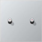 Jung - Enjoliveur simple à voyant avec 2 leviers Cylindre / LS 1912 Aluminium