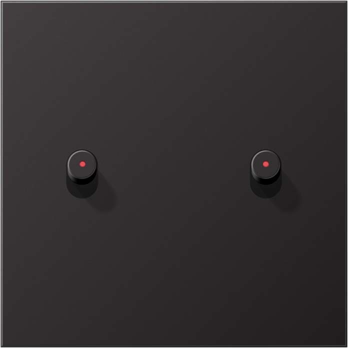 Jung - Enjoliveur simple à voyant avec 2 leviers Rond / LS 1912 Canon de Fusil - Dark