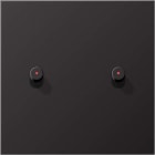 Jung - Enjoliveur simple à voyant avec 2 leviers Rond / LS 1912 Canon de Fusil - Dark