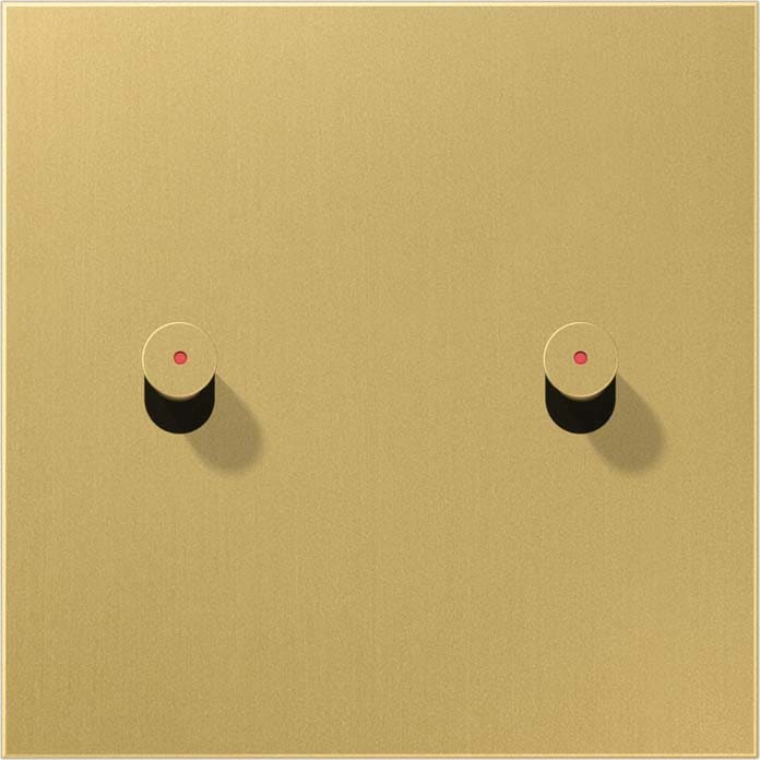 Jung - Enjo simple à voyant avec 2 leviers Cône / LS 1912 Laiton