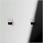 Jung - Enjo simple à voyant avec 2 leviers Cube / LS 1912 Chrome