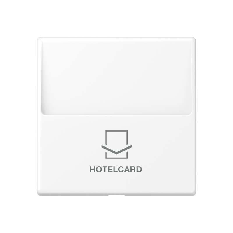 Jung - Enjoliveur Interrupteur Hotelcard / Série A 500 Blanc Mat