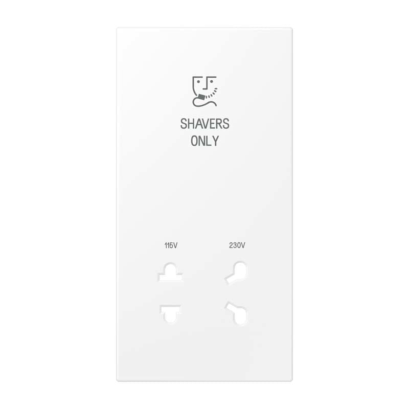 Jung - Enjoliveur prise rasoir / LS 990 Blanc Mat
