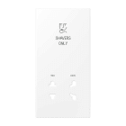 Jung - Enjoliveur prise rasoir / LS 990 Blanc Mat