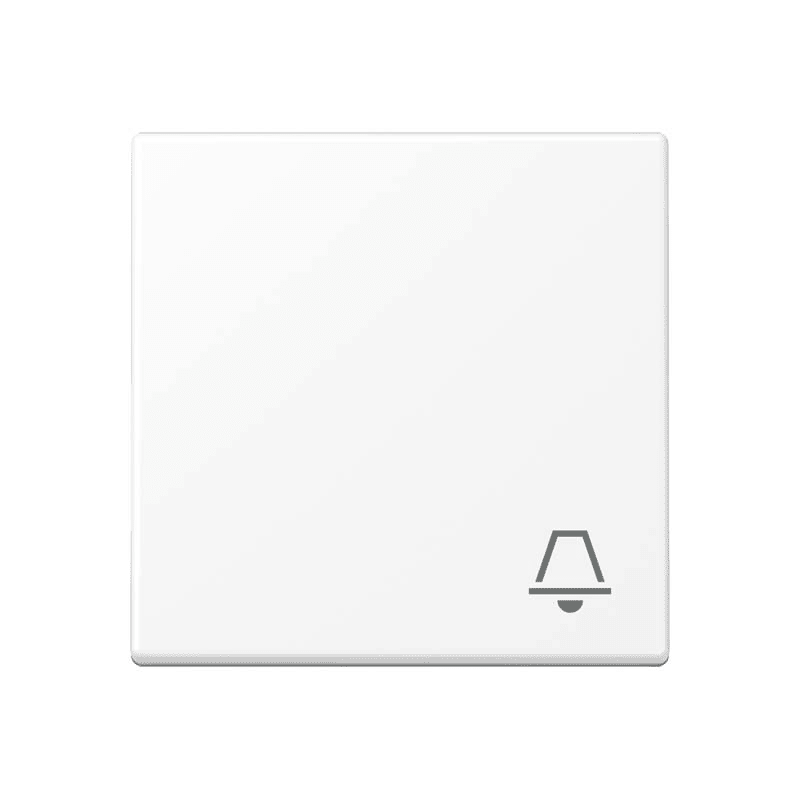 Jung - Enjoliveur avec symbole "sonnerie" / Série A 500 Blanc Mat