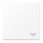 Jung - Enjo avec symbole "lumière" / LS 990 Blanc Mat