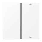 Jung - Touche 1 voie avec flèches platine F40 / LS 990 Blanc Mat