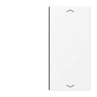 Jung - Touche 2 voies avec flèches platine F40 / LS 990 Blanc Mat