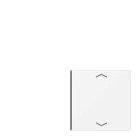 Jung - Touche D 4 voies avec flèches platine F40 / LS 990 Blc Mt