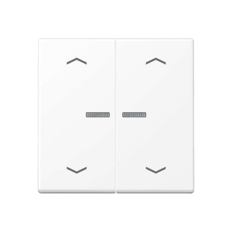 Jung - Enjo db touche avec flèches et voyant pour méc BP-BCU A10xxxST/ A 500 Blanc Mat