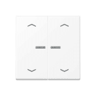 Jung - Enjo db touche avec flèches et voyant pour méc BP-BCU A10xxxST/ A 500 Blanc Mat