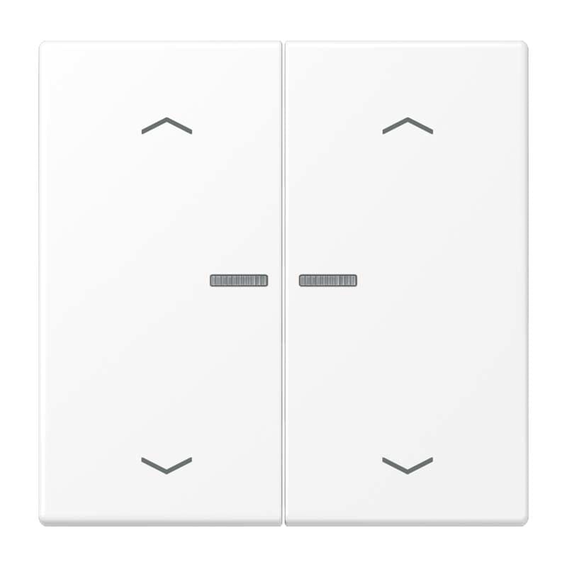 Jung - Enjo simple touche flèches et voyant méc BP-BCU LSCD10xxxST/ LS 990 Blanc Mat
