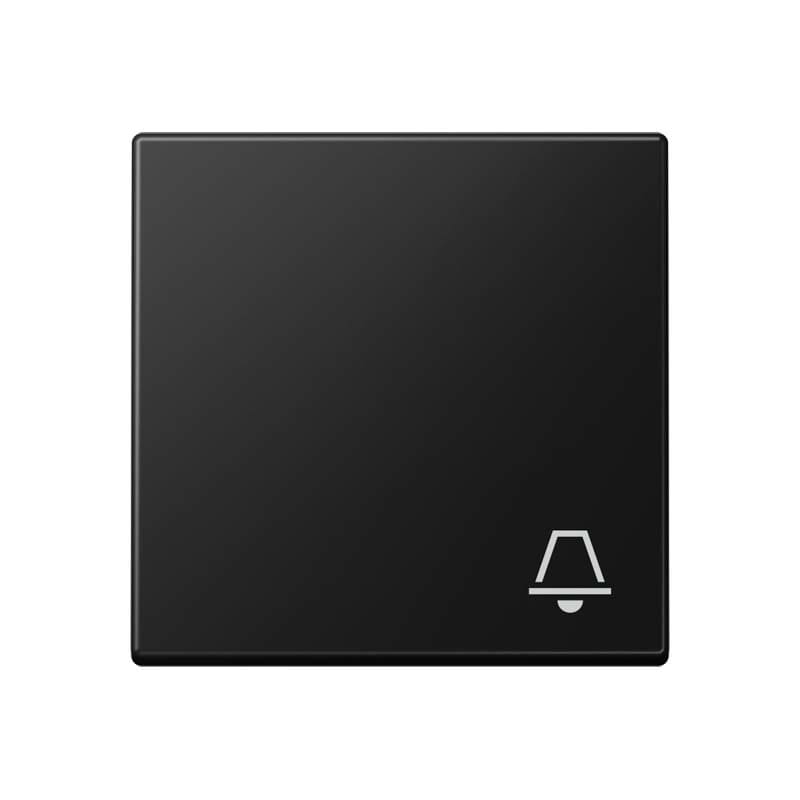 Jung - Enjoliveur avec symbole "sonnerie" / Série A 500 Noir Mat