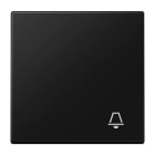 Jung - Enjo avec symbole "sonnerie" / LS 990 Noir Mat