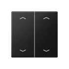 Jung - Enjo double touche avec flèches pour mécanisme BP-BCU A10xxxST/ A 500 Noir Mat