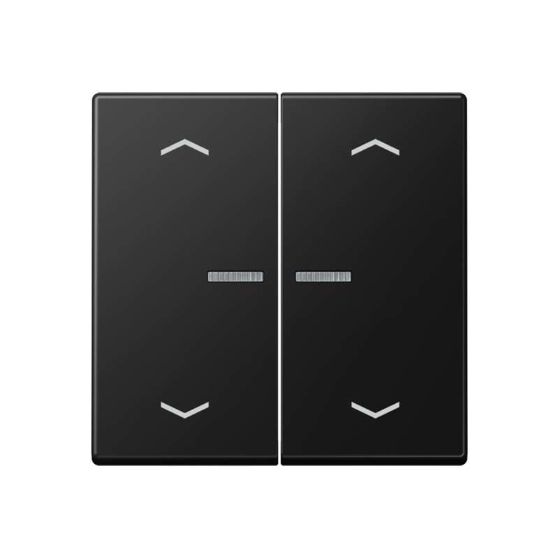 Jung - Enjo db touche avec flèches et voyant pour méc BP-BCU A10xxxST/ A 500 Noir Mat