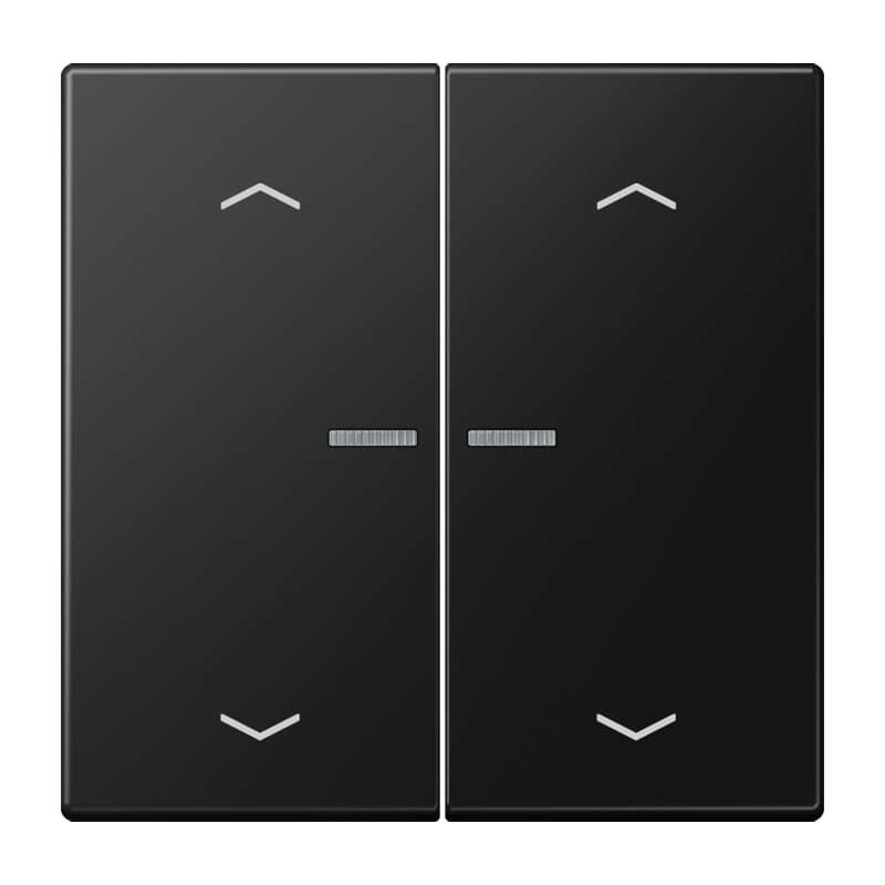 Jung - Enjo simple touche flèches et voyant méc BP-BCU LSCD10xxxST/ LS 990 Noir Mat