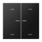 Jung - Enjo simple touche flèches et voyant méc BP-BCU LSCD10xxxST/ LS 990 Noir Mat