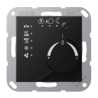Jung - Régulateur KNX avec entrée binaire / A 500 Noir Mat