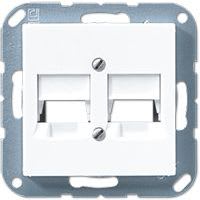 Jung - Enjoliveur pour double noyaux LEXCOM / A 500 Blanc