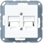 Jung - Enjoliveur pour double noyaux LEXCOM / A 500 Blanc