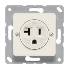 Jung - Prise US-Norm NEMA 20A Ampères / 50x50 mm Ivoire