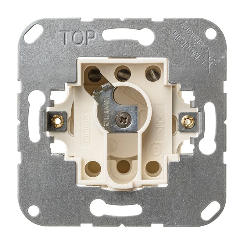 Jung - Interrupteur à clé, poussoir 1 pole 10AX 250V