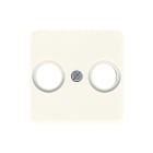 Jung - Enjoliveur pour prise TV-FM / 50x50 mm Ivoire