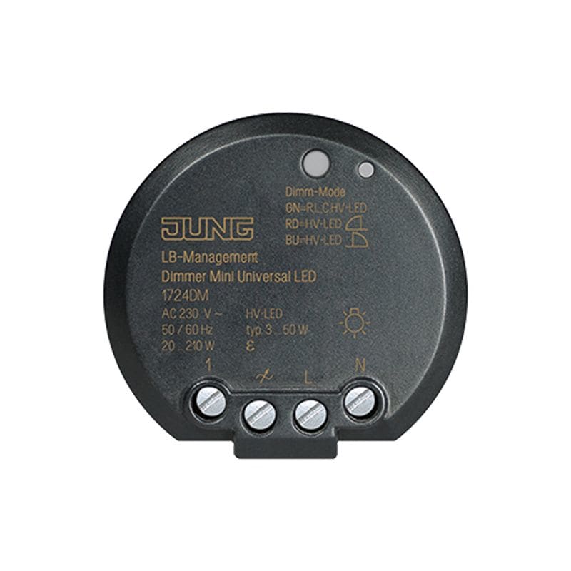 Jung - Mini télévariateur universel LED encastrable