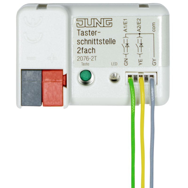 Jung - Module d'entrée 2 voies encastrable pour BUS KNX