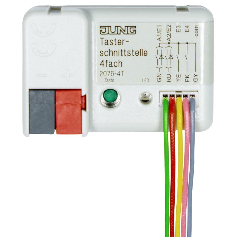 Jung - Module d'entrée 4 voies encastrable pour BUS KNX