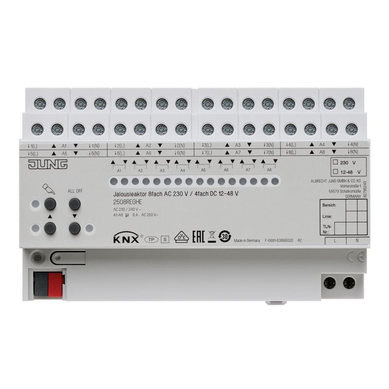 Jung - Actionneur VR-Store 8 voies AC 110-230 V, MOD