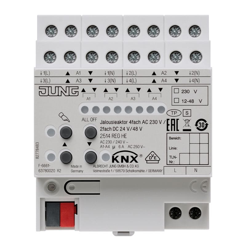 Jung - Actionneur VR-Store 4 voies AC 110-230 V, MOD