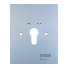 Jung - Enjoliveur métallique, plaque de recouvrement 125x100mm