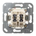 Jung - Double inter à phase commune avec voyant témoin, fix à griffes et vis