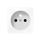 Jung - Enjoliveur 50x50 mm prise de courant 2P+T / blanc pour mécanisme  152...x