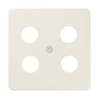 Jung - Enjo pour prise TV-FM - SAT à 4 fiches / CD 500 Ivoire