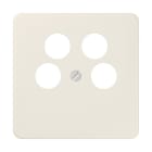 Jung - Enjo pour prise TV-FM - SAT à 4 fiches / CD 500 Ivoire