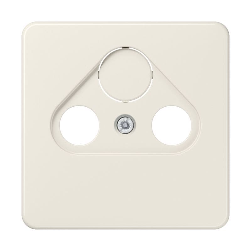 Jung - Enjoliveur pour prise TV-FM-SAT / CD 500 Ivoire