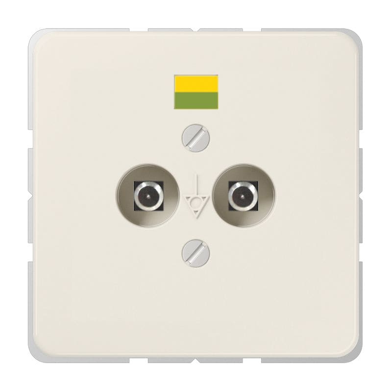 Jung - Prise équipotentielle pour fiches DIN 42801 / CD 500 Ivoire