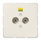 Jung - Prise équipotentielle pour fiches DIN 42801 / CD 500 Ivoire