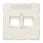 Jung - Enjo RJ 45 double avec PE / CD 500 ivoire pour INFRA+ cat.5 (7700 SDL)