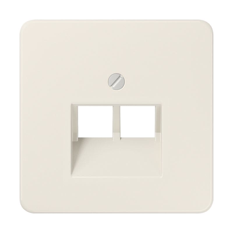 Jung - Enjoliveur pour mécanismes double RJ IAE/UAE / CD 500 Ivoire