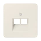 Jung - Enjoliveur pour mécanismes double RJ IAE/UAE / CD 500 Ivoire