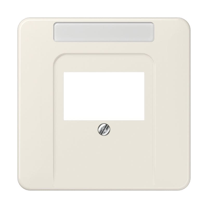 Jung - Enjoliveur avec porte étiquette pour mécanisme TAE / CD 500 Ivoire